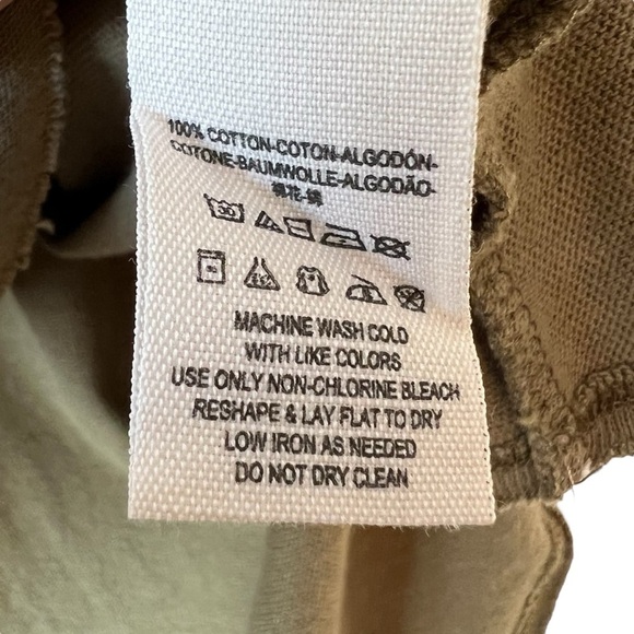 Free People, We The Free, Olive Green Asymmetrical Knit Top - Picture 7 of 7